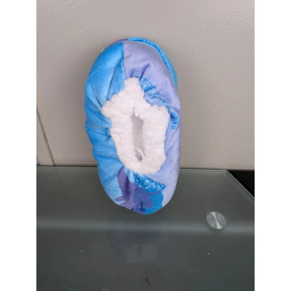 Wicked Movie Kids Slipper Socks Blue Purple Glinda Sisterly Bond S/M 8-13 NWT